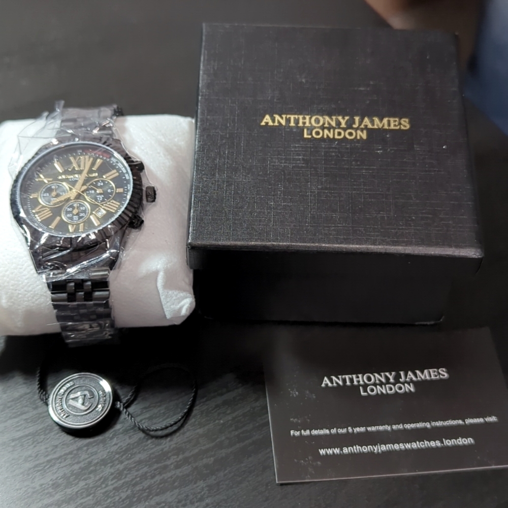 Anthony James Chrono Sports Black